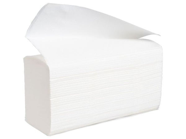 Håndklædeark, ABENA Care-Ness Excellent, 3-lags, W-fold, 32x23,5cm, 8 cm, hvid