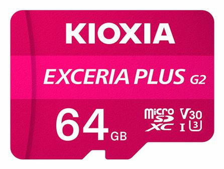 Kioxia LMPL2M064GG2, 64 GB, MicroSDXC, Klasse 10, UHS-I, 100 MB/s, 65 MB/s