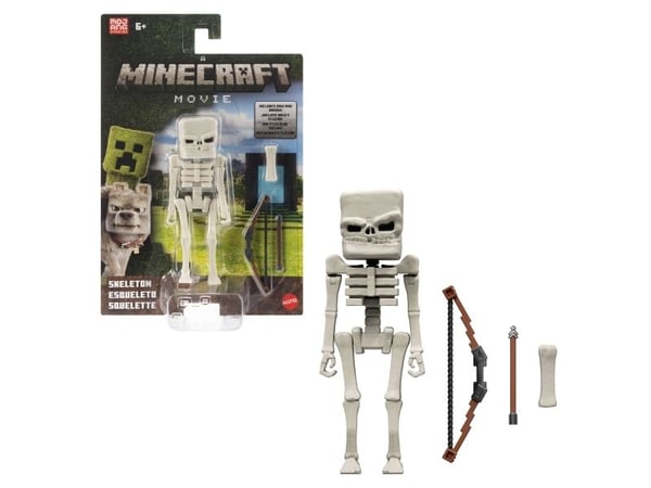 Minecraft Skeleton Figure, 6 år, Flerfarget, Plast