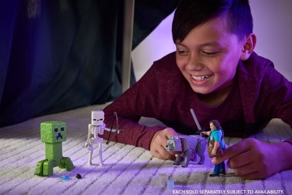 Minecraft Skeleton Figure, 6 År, Multifärg, Plast
