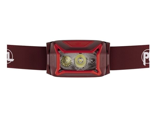 Petzl Actik Core, Taskulamppu otsanauhalla, musta, Painikkeet, Akkutaso, IPX4, LED