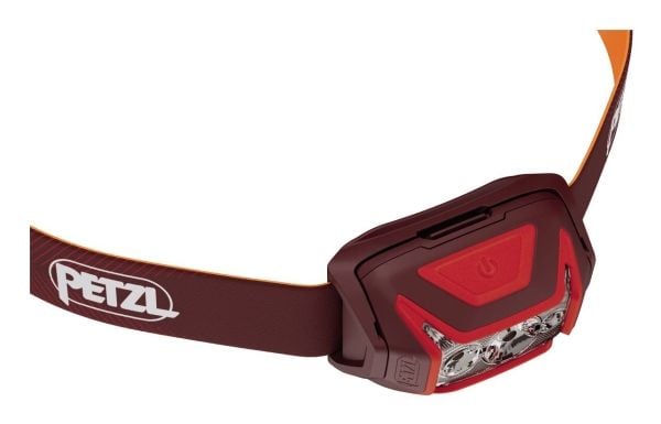 Petzl Actik Core, Taskulamppu otsanauhalla, musta, Painikkeet, Akkutaso, IPX4, LED