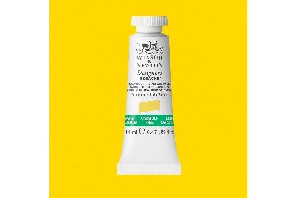 Designers gouache 14ml cadminumfri, Yellow Pale