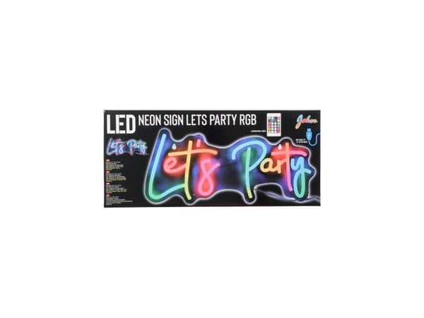LED Lets Party-skylt