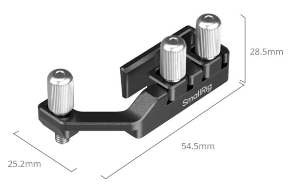 SmallRig 5592, Kabelklemme, Sort, Aluminium, Rustfritt stål, USB-C & MULTI Cable Clamp x 1 Guarantee Card x 1, Cages for Sony FX2, 54,5 mm