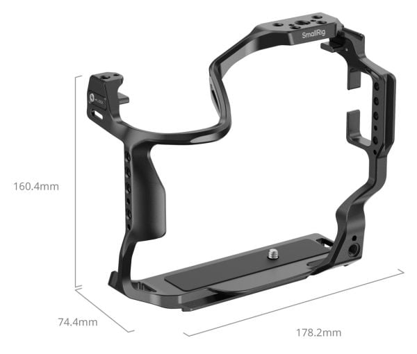 SmallRig 5413, Bur, Sort, Aluminium, Silikon, Rustfritt stål, Canon EOS R1, 178,2 mm, 74,4 mm