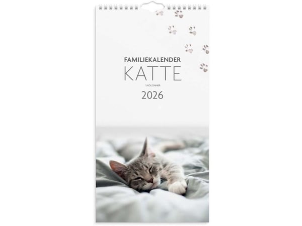 Familiekalender Katte 2026 Familiekalender Katte 2026