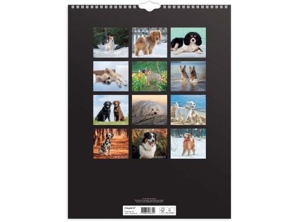 Vægkalender Hunde 2026