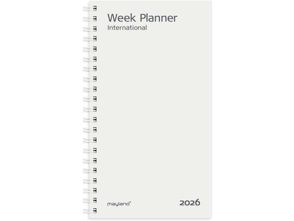 Week Planner International tværformat REFILL 2026