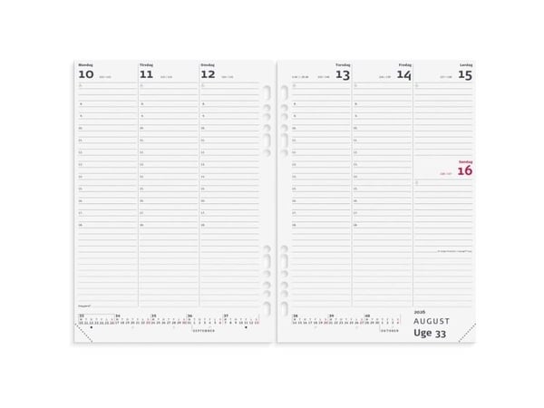Mayland 16292120, lomme, 138 sider, A5, svart, lær, dag