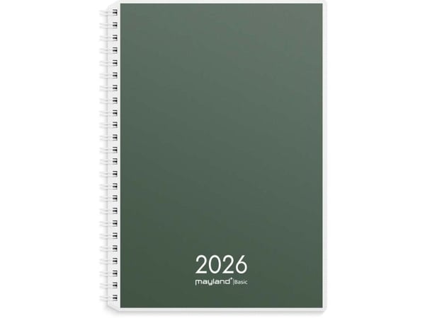Basic viikkokalenteri A5 PP-muovi 2026