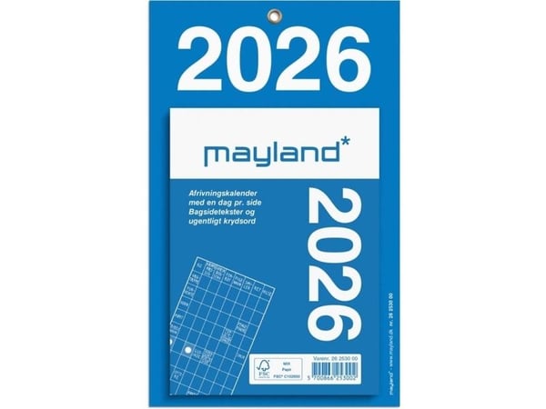 Mayland 26253000, Seinä, 734 sivua, Revittävä, Monivärinen, Päivä, 12 kuukautta