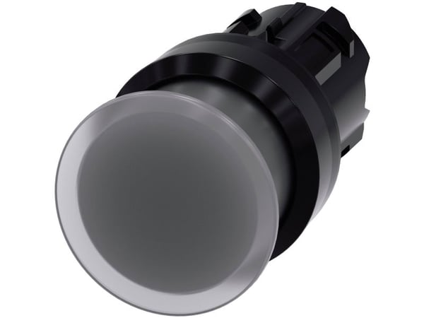 Siemens 3SU1001-1AD70-0AA0 sieni-painonappi, 22 mm, pyöreä, kirkas, 25 g, 145 mm, 90 mm, 40 mm