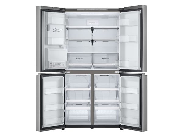 LG GML960PYFE, Vapaasti seisova, Ranskalainen ovi, Hopea, Prime Silver, Painikkeet, Kosketus, LCD