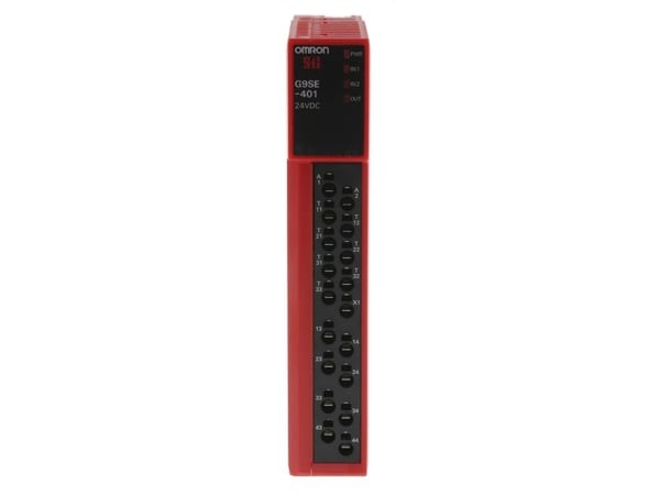 Omron teollisuusautomaation turvarele 5A PNP-transistori 4NO DIN-kiskoon asennettuna (G9SE-401 DC24)