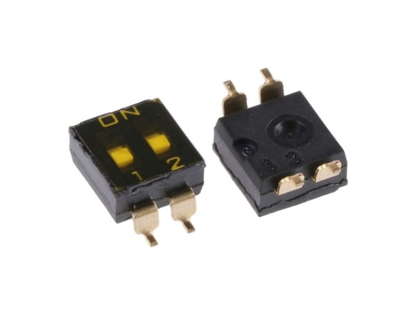 Omron A6S-2102-H DIP-bryter antall poler (antall) 2 SMD 1 stk.