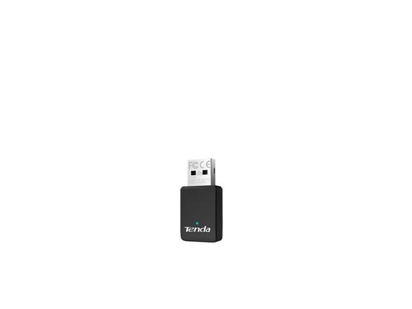 Tenda U11, Langaton, USB, Wi-Fi 6 (802.11ax), 600 Mbit/s, musta