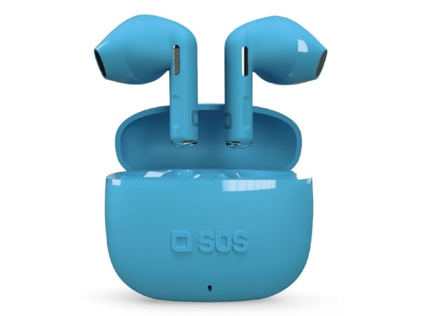 SBS Go Pods, True Wireless Stereo (TWS), Samtaler/musikk, 20 - 20000 Hz, 50 g, Hodesett, Blå