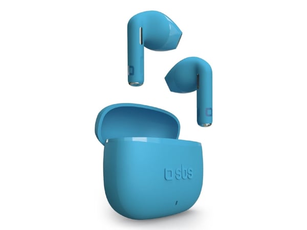SBS Go Pods, True Wireless Stereo (TWS), Samtaler/musikk, 20 - 20000 Hz, 50 g, Hodesett, Blå