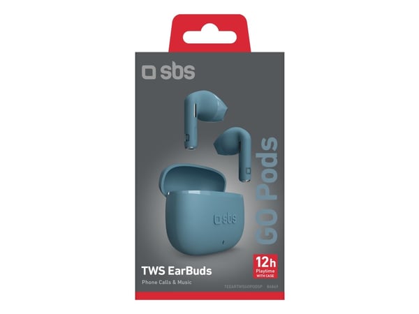 SBS Go Pods, True Wireless Stereo (TWS), 20 - 20000 Hz, Samtaler/musikk, 50 g, Hodesett, Grønn, Bensinfarge