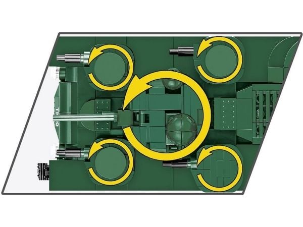 COBI Vickers A1E1 Independent, Byggesett, 3 år, Plast, 887 stykker