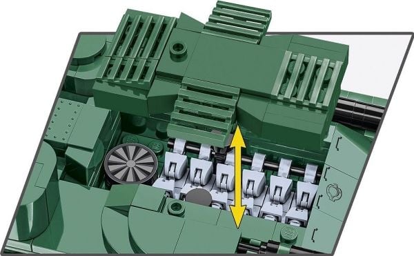 COBI Vickers A1E1 Independent, Byggesett, 3 år, Plast, 887 stykker