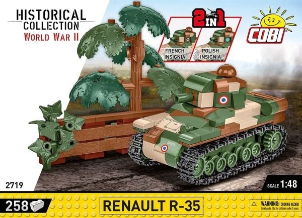 COBI Renault R-35, Byggesett, 6 år, 258 stykker