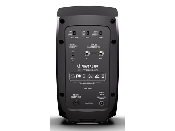 Adam Audio D3V Black - pari studiomonitoreja