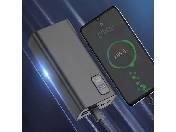 Platinet PMPB30WQC728B, 30000 mAh, Lithium Polymer (LiPo), 3,7 V, Sort