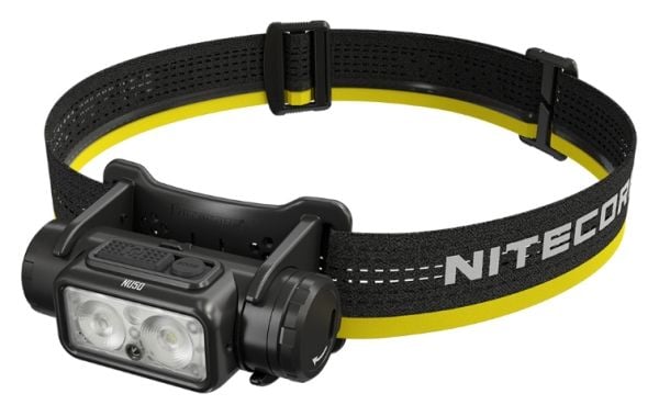 Nitecore NU50, Hodebåndslommelykt, Sort, Gult, Aluminium, Polykarbonat (PC), Knapper, 2 m, 2 m