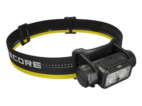 Nitecore NU50, Hodebåndslommelykt, Sort, Gult, Aluminium, Polykarbonat (PC), Knapper, 2 m, 2 m