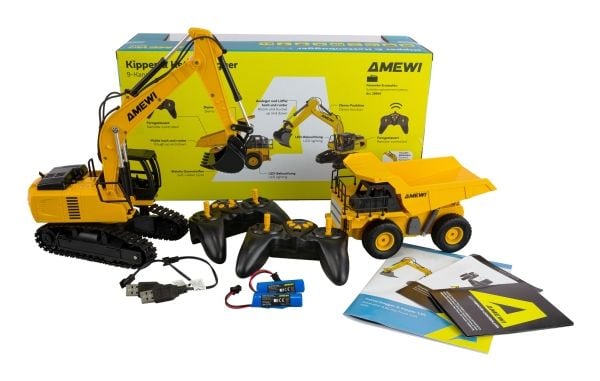 Amewi 22710, Gravemaskin, 1:24, 6 år, 500 mAh, 350 g