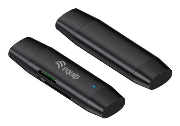 Equip 245462, MicroSD (TransFlash), MicroSDHC, MicroSDXC, SD, SDHC, SDXC, Musta, 5000 Mbps, USB 3.2 Gen 1 (3.1 Gen 1) Type-A/Type-C, 70 mm, 20 mm