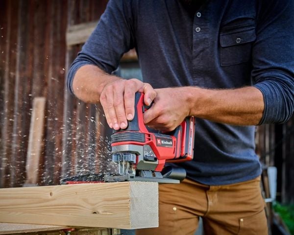 Einhell TE-JS 18/100 Li - Solo, Toppgrep, Sort, Rød, Rustfritt stål, 45°, Børstet, 10 cm, 1,2 cm - SOLO