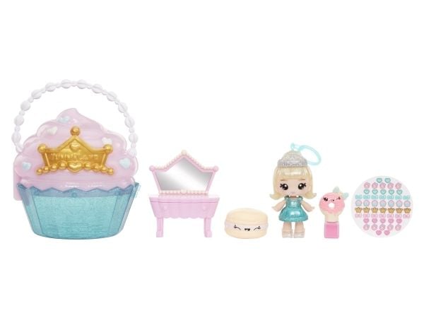 MGA Entertainment Yummiland Beauty Bag Playset + Lip Gloss Doll - Cupcake Beauty Bag, Minidukke, Jente, 4 år, Gutt/Jente, Flerfarget