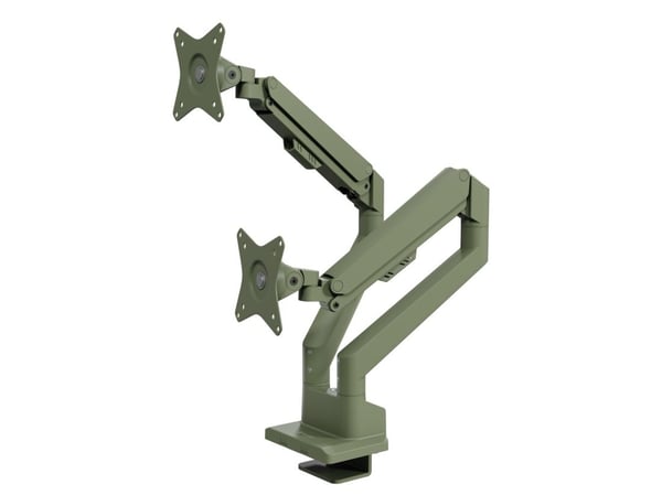 Arozzi Alzare Neo Duo - Gas Spring Monitor Arm - Forest Green