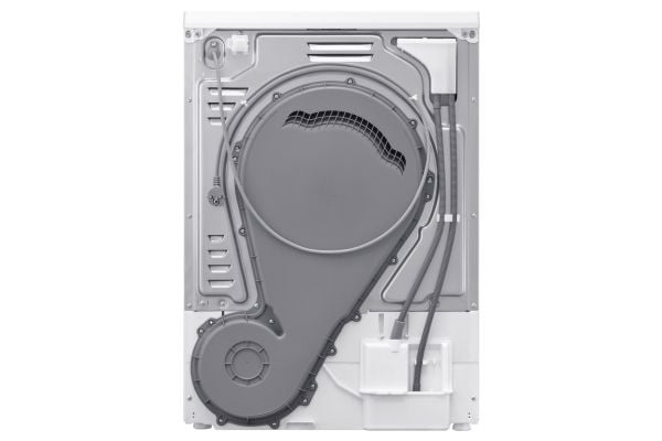 Samsung DV90DG52A0AELE, Frittstående, Frontmatet, Varme pumpe, Hvit, Rotasjon, Riktig/Høyre