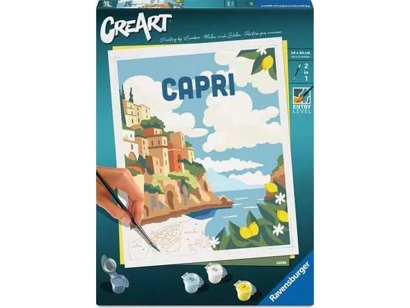 Ravensburger 25893, 1 sider, Malinger inkludert, Gutt/Jente, Fargelegg etter tall