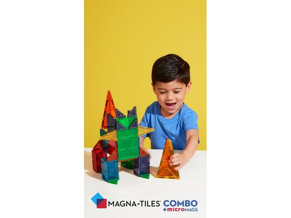 MAGNA-TILES microMAGS Combo magnetiskt byggset, 46 delar