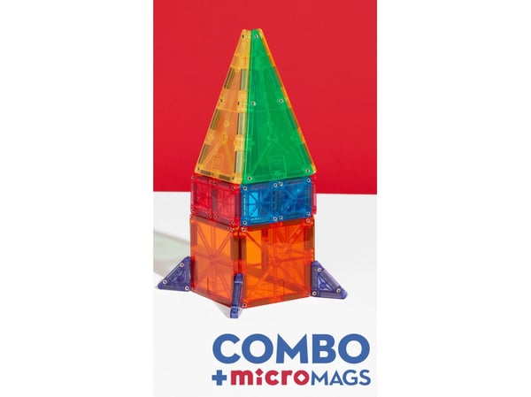 MAGNA-TILES microMAGS Combo magnetiskt byggset, 46 delar