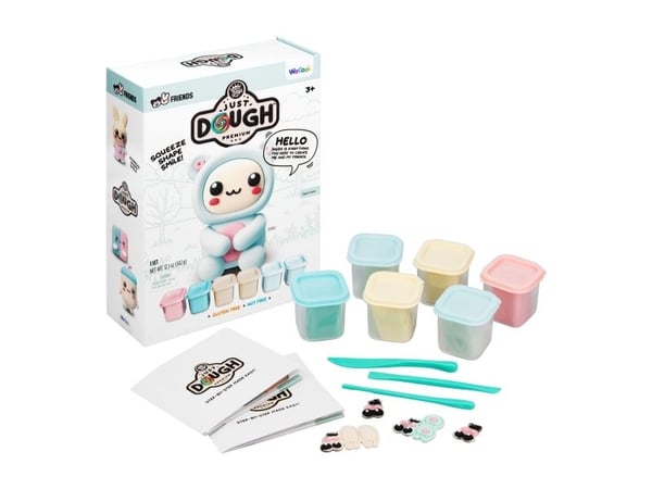 Just Dough, Bear Character Pack Soft Elegance, 57g x6, Boron Free and No Scent