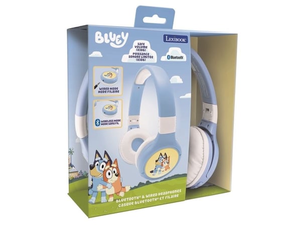 BLUEY 2-i-1 Bluetooth® og kablede comfort sammenleggbare hodetelefoner