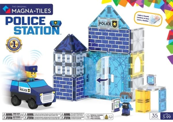 MAGNA-TILES Politistasjon 35 deler