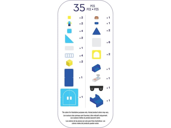 MAGNA-TILES Politistasjon 35 deler