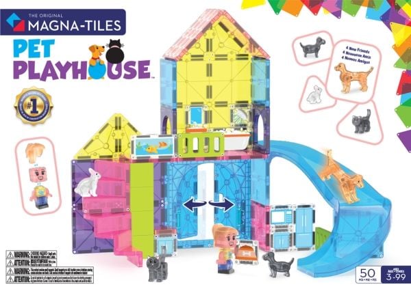 MAGNA-TILES Kæledyrslegland 50 dele