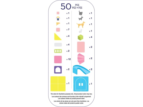 MAGNA-TILES Kæledyrslegland 50 dele