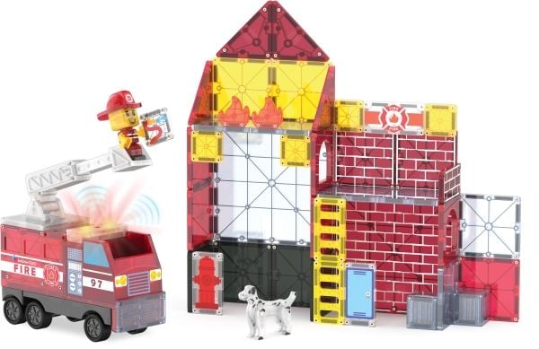 MAGNA-TILES Brandstation med ljus och ljud, 50 delar