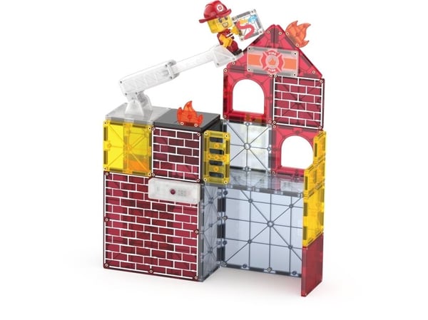 MAGNA-TILES Brandstation med ljus och ljud, 50 delar