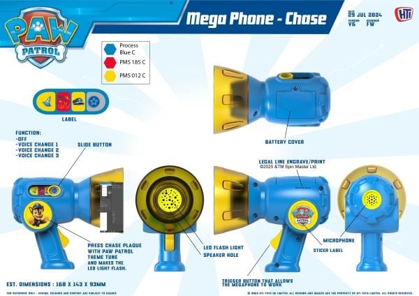 Paw Patrol Chase Megafoni