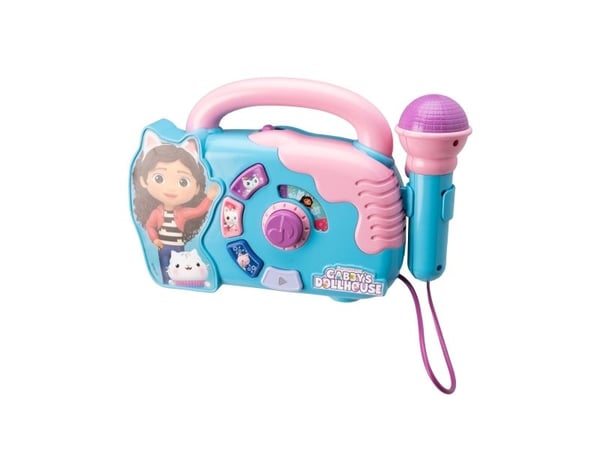 Gabby's Dollhouse Boombox med mikrofon, lys og lyd